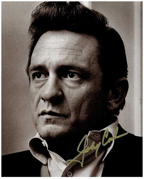 JOHNNY CASH signed autographed photo COA Hologram Beckett Autographs