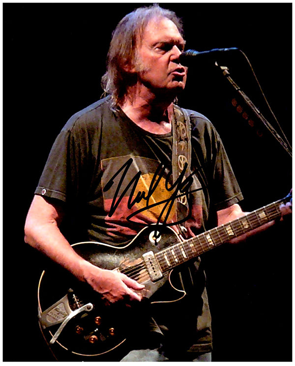 NEIL YOUNG signed autographed photo COA Hologram Beckett Autographs