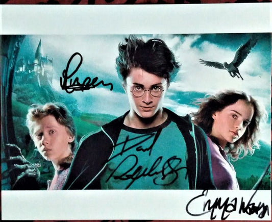 HARRY POTTER cast signed autographed photo COA Hologram black birds in the sky