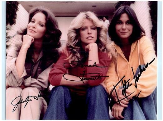 CHARLIE'S ANGELS CAST signed autographed photo COA Hologram Beckett Autographs