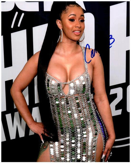 CARDI B signed autographed photo COA Hologram Beckett Autographs