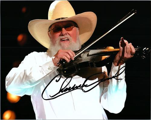 CHARLIE DANIELS signed autographed photo COA Hologram Beckett Autographs