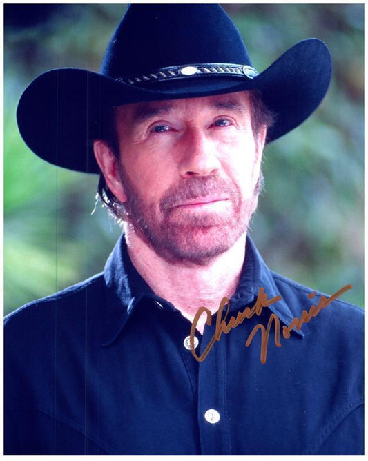 CHUCK NORRIS signed autographed photo COA Hologram Beckett Autographs