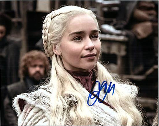 EMILIA CLARKE signed autographed photo COA Hologram Beckett Autographs