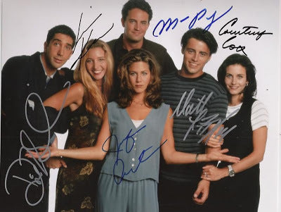 FRIENDS CAST Signed autographed Photo COA Hologram blue, gold, black, marker