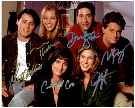 FRIENDS CAST signed autographed photo COA Hologram early days image