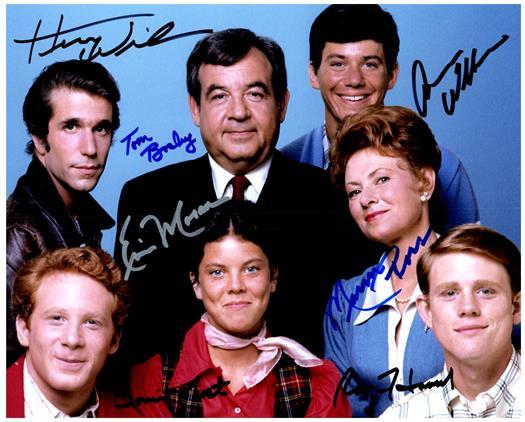 HAPPY DAYS CAST signed autographed photo COA Hologram Beckett Autographs