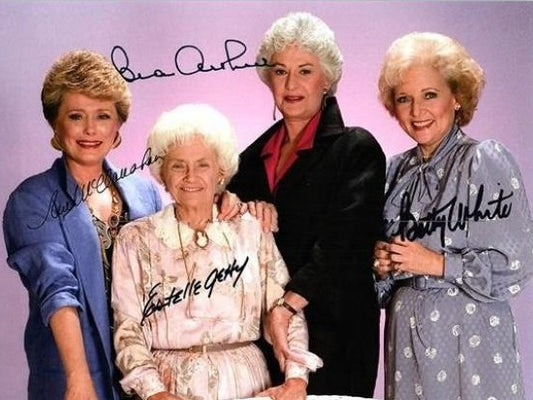 THE GOLDEN GIRLS CAST signed autographed photo vintage Hologram Beckett Autographs