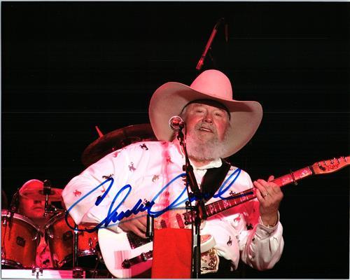 CHARLIE DANIELS signed autographed photo COA Hologram Beckett Autographs