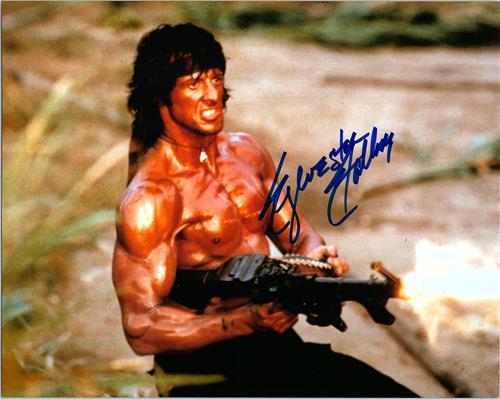 SLYVESTER STALLONE signed autographed photo COA Hologram Beckett Autographs