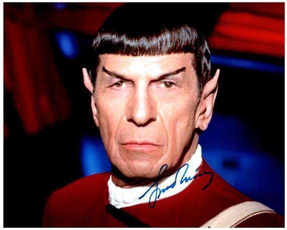 LEONARD NIMOY STAR TREK signed autographed photo COA Hologram Beckett Autographs