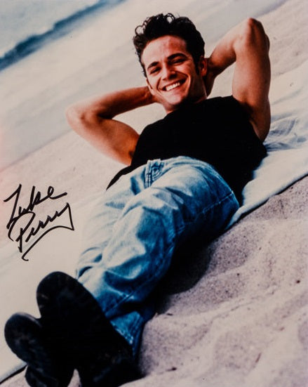 LUKE PERRY signed autographed photo COA Hologram Beckett Autographs