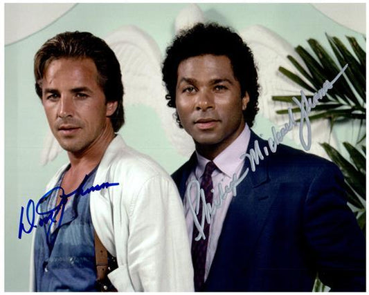 MIAMI VICE CAST signed autographed photo COA Hologram Beckett Autographs