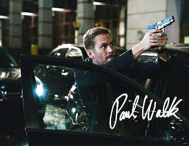 PAUL WALKER signed autographed photo COA Hologram Beckett Autographs