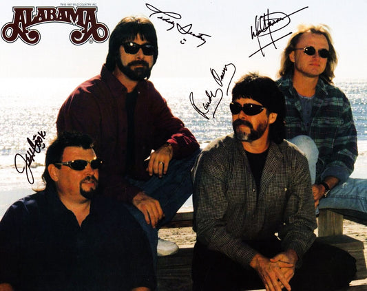 ALABAMA BAND signed autographed photo COA Hologram 