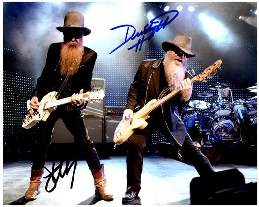 ZZ TOP signed autographed photo COA Hologram Beckett Autographs